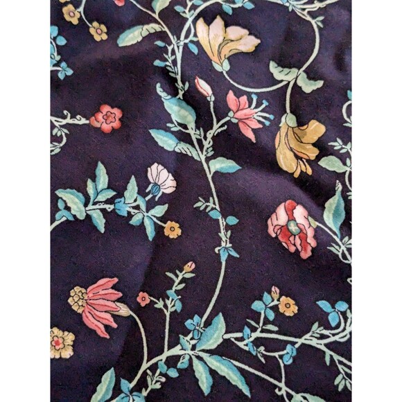 Ann Taylor Loft Pants Women's Sz 10T Floral Marisa Riviera Cropped  Blue Pink - Picture 11 of 16